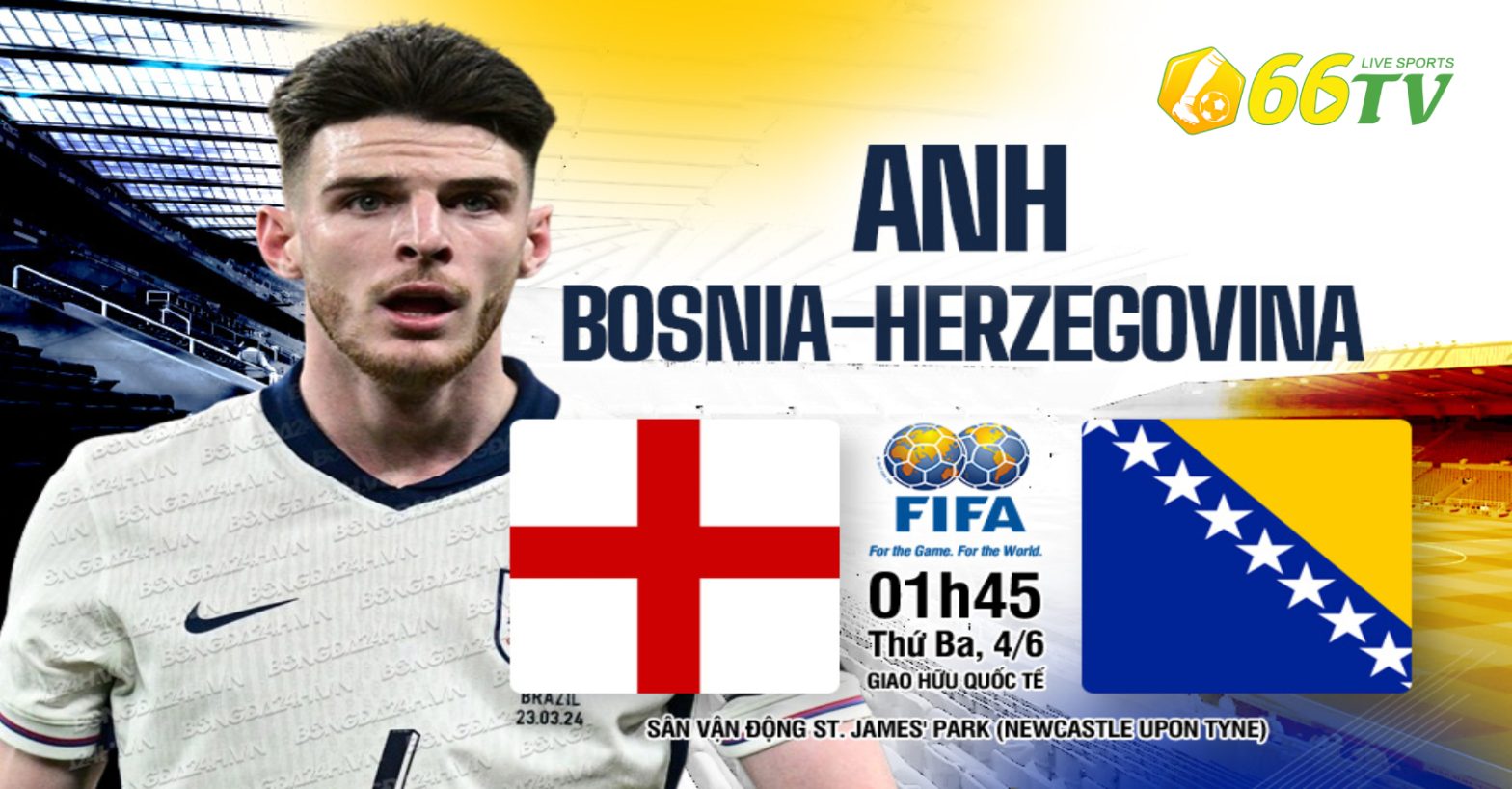 tổng hợp trận đấu England vs Bosnia and Herzegovina