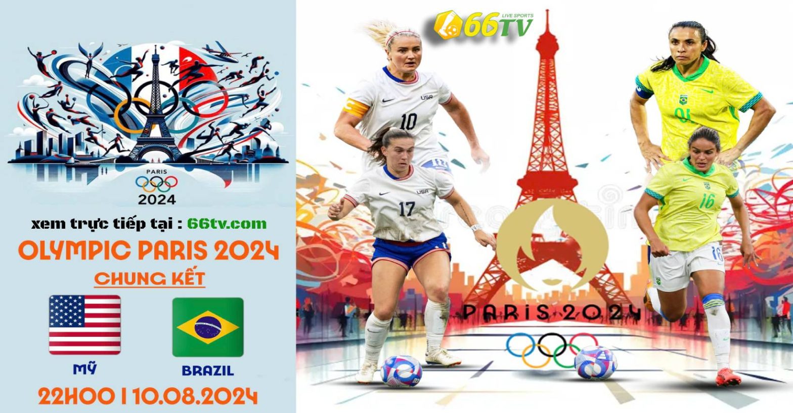 Tổng hợp trận đấu :  Brazil Women vs USA Women