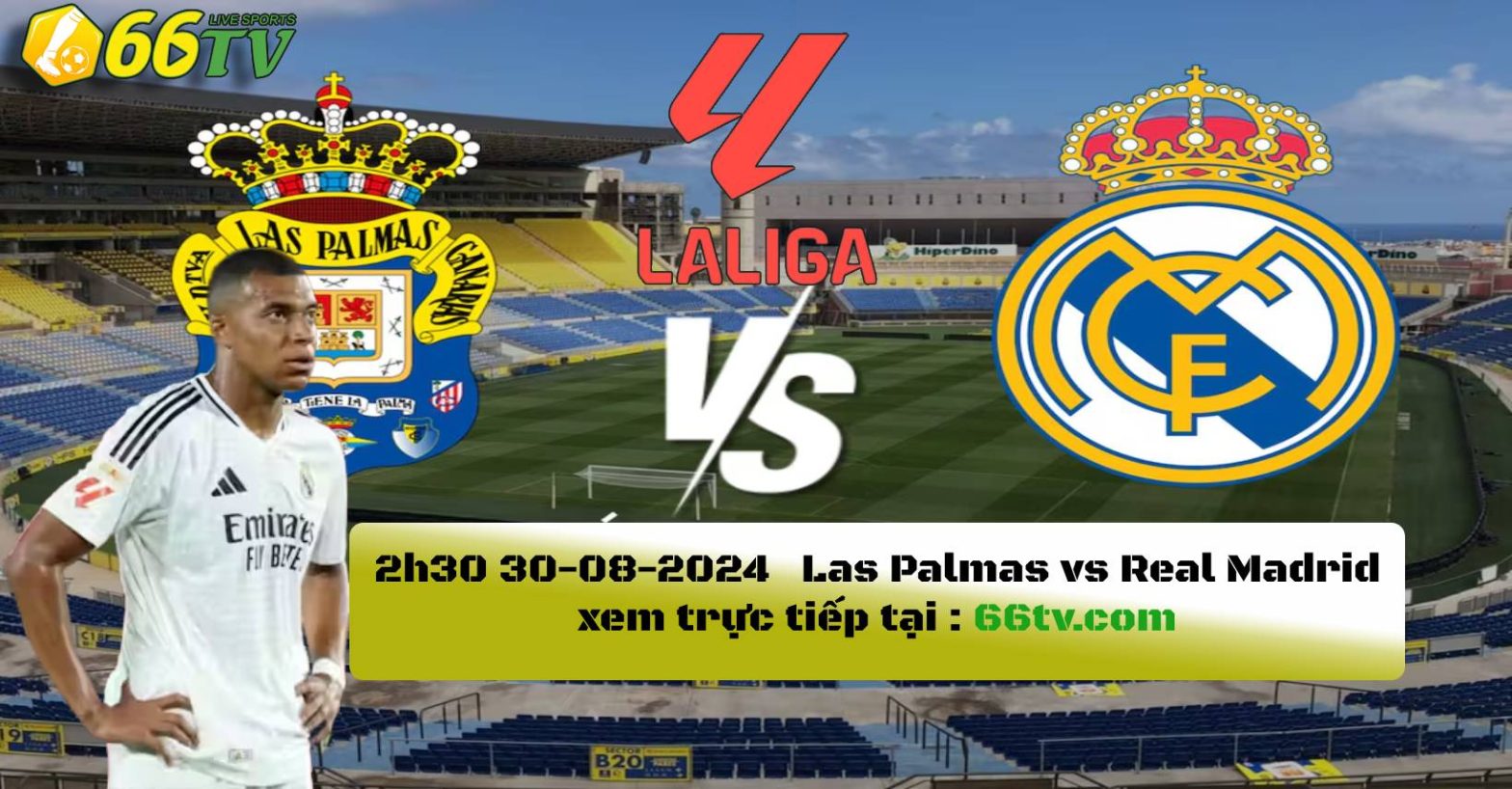 Tổng hợp trận đấu : Las Palmas vs Real Madrid