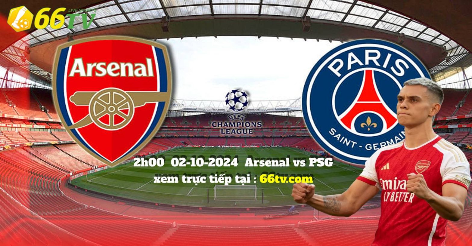 Nhận định Arsenal vs PSG ( 2h00 2/10 ) : cúp C1 châu Âu