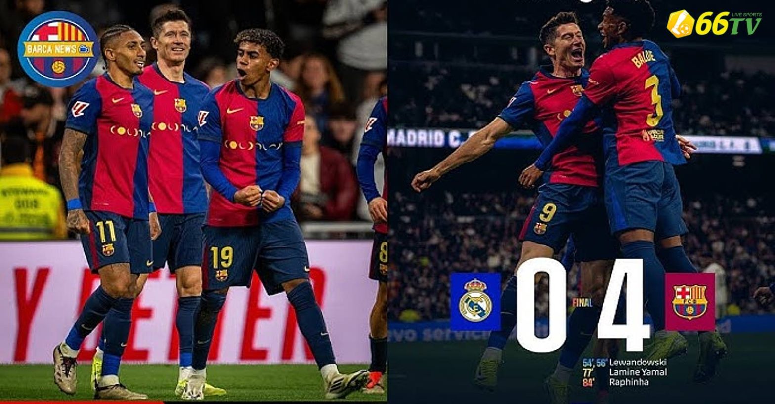 Real Madrid 0-4 Barcelona: 2 “quái vật” hàng công; 1 ông vua việt vị