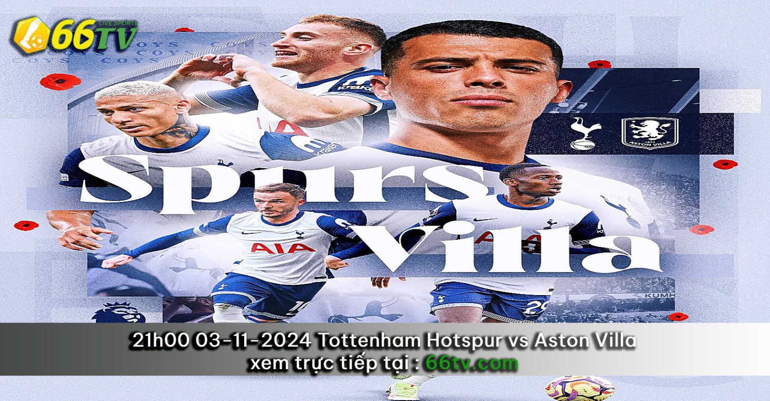 Tổng hợp trận đấu :  Tottenham Hotspur vs Aston Villa