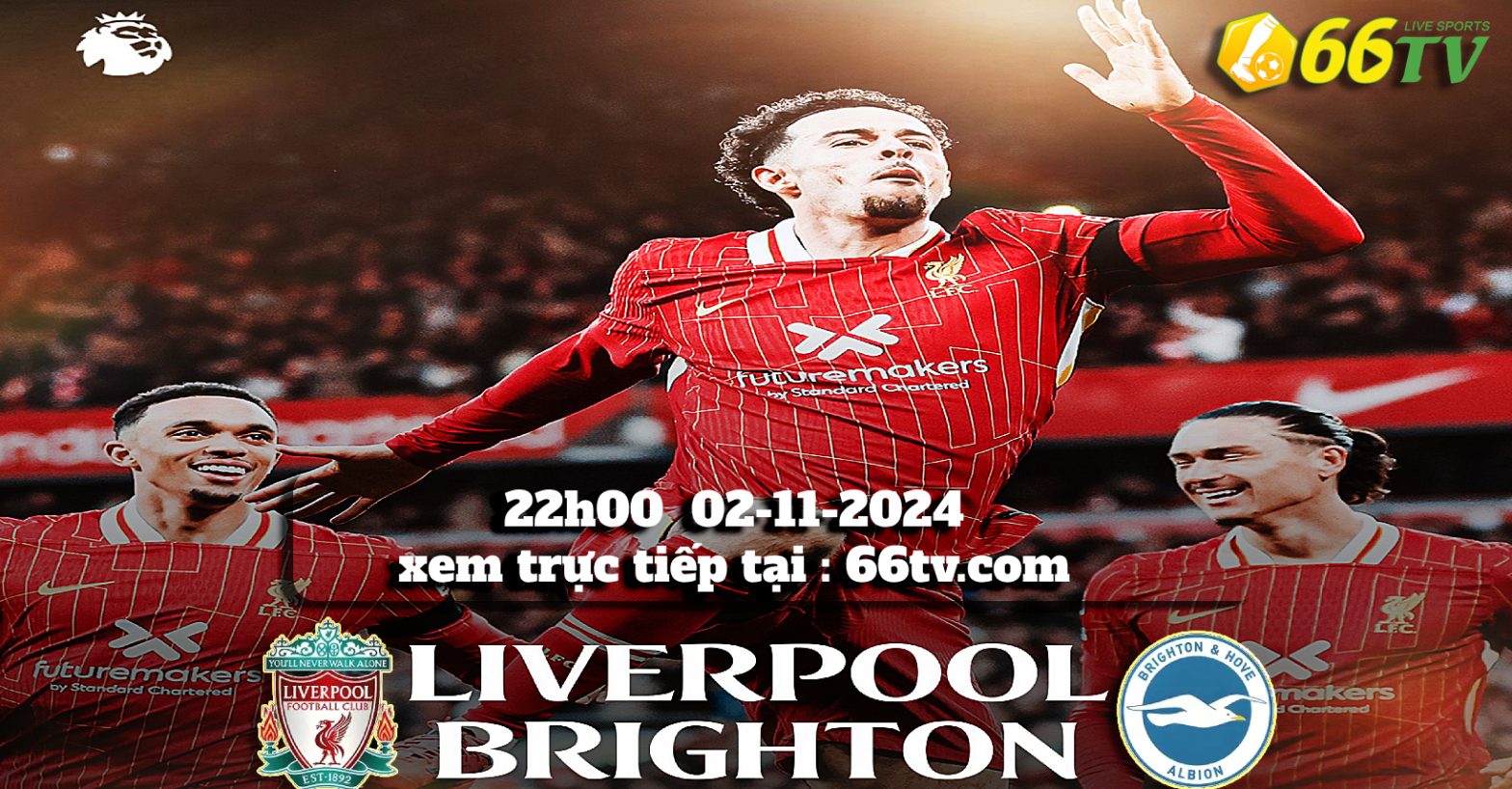 Tổng hợp trận đấu : Liverpool vs Brighton