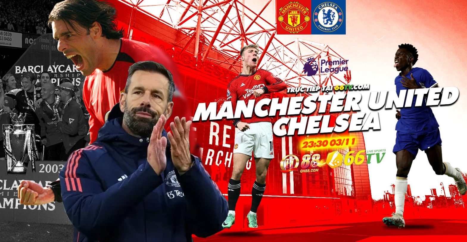 Tổng hợp trận đấu : Manchester United vs Chelsea